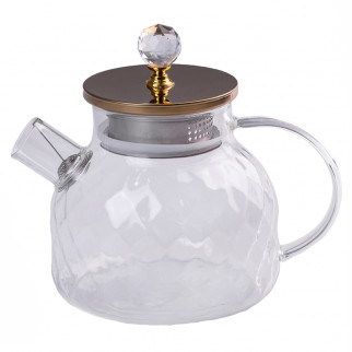 Заварник для чаю скляний прозорий чайник для заварки 1 л - Інтернет-магазин спільних покупок ToGether