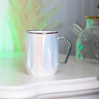 Чашка керамічна Glaze 450мл у дзеркальній глазурі чашки для кави Жовтий - Інтернет-магазин спільних покупок ToGether