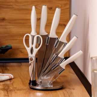 Набір кухонних ножів 7 предметів Білий - Інтернет-магазин спільних покупок ToGether