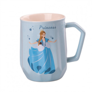 Чашка керамічна Princess 450мл Діснеєвська принцеса чашки для кави Блакитний - Інтернет-магазин спільних покупок ToGether
