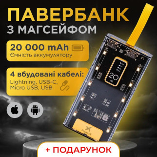Повербанк із швидкою зарядкою для телефону 20000 mah • пауербанк • акумулятор повербанк потужний - Інтернет-магазин спільних покупок ToGether
