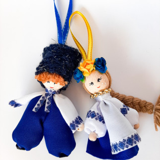 Брелок для сумки Українські козаки декоративні ляльки (пара) хендмейд патріотичний сувенір кукли Українці - Інтернет-магазин спільних покупок ToGether