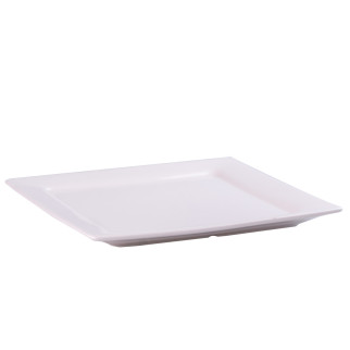 Тарілка підставна квадратна з порцеляни 22х22х1.8 см велика біла плоска тарілка - Інтернет-магазин спільних покупок ToGether