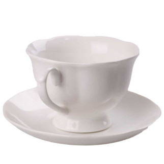 Чашка чайна з порцеляни 200мл з порцеляновим блюдцем кухоль для чаю з кришкою - Інтернет-магазин спільних покупок ToGether