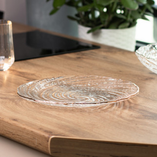 Блюдо скляне для сервіровки стола прозоре тарілки скляні прозорі - Інтернет-магазин спільних покупок ToGether