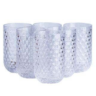 Набір склянок по 450 (мл) 6 штук скляні прозорі - Інтернет-магазин спільних покупок ToGether