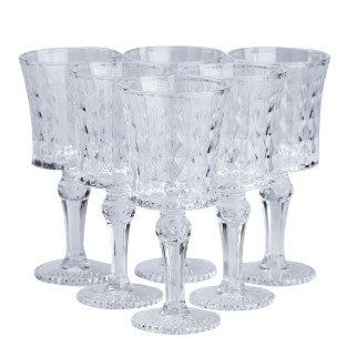Скляний келих на високій ніжці набір келихів для шампанського 6 шт фужери для шампанського - Інтернет-магазин спільних покупок ToGether