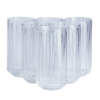 Набір склянок 6 шт скляні для лимонаду - Інтернет-магазин спільних покупок ToGether