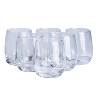 Склянка для води та соку з скла прозора набір 6 шт - Інтернет-магазин спільних покупок ToGether