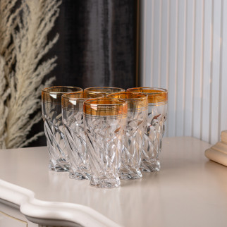 Склянки для холодних напоїв 250 мл набір високих склянок 6 шт скло - Інтернет-магазин спільних покупок ToGether