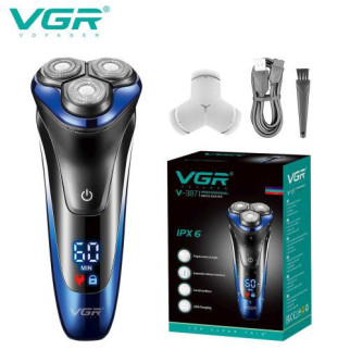 Електробритва VGR V-387 для чоловіків, роторна для вологого та сухого гоління, Бездротова електробритва - Інтернет-магазин спільних покупок ToGether