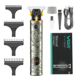 Машинка для стрижки волосся та бороди VGR V-097. Колір: срібний - Інтернет-магазин спільних покупок ToGether