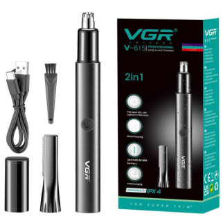 Тример для носа та вух VGR V-615, Тример для вусів, Електробритва з насадками для бороди - Інтернет-магазин спільних покупок ToGether