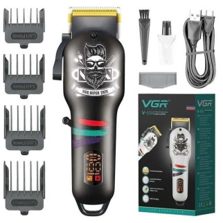 Машинка для стрижки волосся та бороди професійна VGR V-699 B з насадками та LED дисплеєм - Інтернет-магазин спільних покупок ToGether