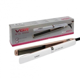 Праска для випрямлення волосся з дисплеєм VGR V-522 потужністю 45 Вт колір білий - Інтернет-магазин спільних покупок ToGether
