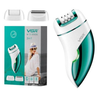 Епілятор акумуляторний для тіла та ніг жіночий 3 в 1 VGR V-731 домашній триммер для видалення волосся - Інтернет-магазин спільних покупок ToGether