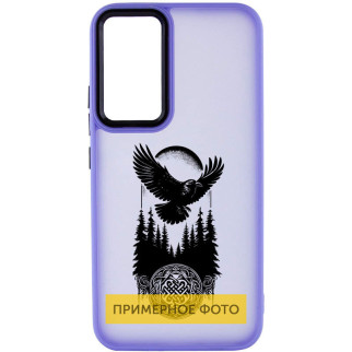 Накладка Oprint Скандинавія Black для Motorola Moto G84 Purple / Ворон - Інтернет-магазин спільних покупок ToGether