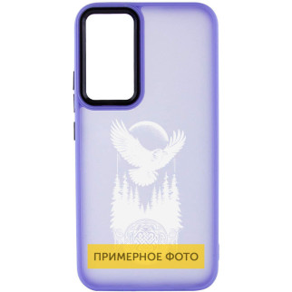 Накладка Oprint Скандинавія White для Motorola Moto E40 Purple / Ворон - Інтернет-магазин спільних покупок ToGether