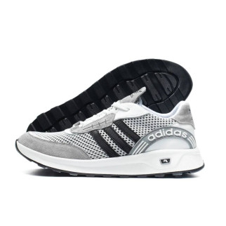 Літні кросівки сітка Adidas колір сірий, білий - Інтернет-магазин спільних покупок ToGether