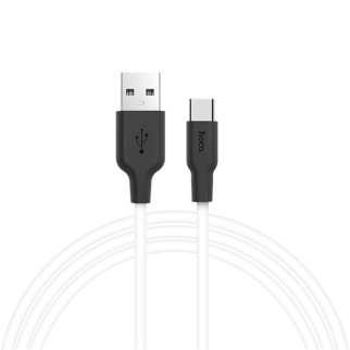 Дата кабель Hoco X21 Plus Silicone Type-C Cable (1m) Чорний / Білий - Інтернет-магазин спільних покупок ToGether