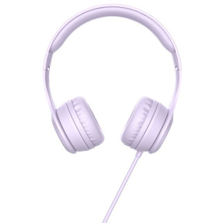 Накладні навушники Hoco W21 (3.5mm/1.2m) Фіолетовий - Інтернет-магазин спільних покупок ToGether