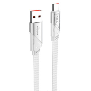 Дата кабель Hoco U119 Machine charging data USB to Type-C 5A (1.2m) Gray - Інтернет-магазин спільних покупок ToGether