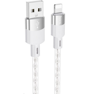 Дата кабель Hoco X99 Crystal Junction USB to Lightning (1m) Gray - Інтернет-магазин спільних покупок ToGether