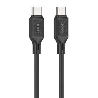 Дата кабель Hoco X90 Cool silicone Type-C to Type-C 60W (1m) Black - Інтернет-магазин спільних покупок ToGether
