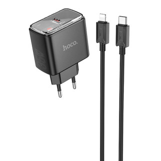 МЗП Hoco CS41A Smart PD35W (1C) + Type-C to Lightning Black - Інтернет-магазин спільних покупок ToGether