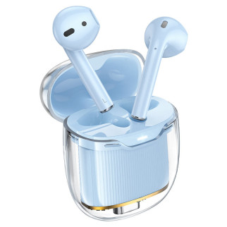 Бездротові TWS навушники Hoco EW52 Lilly Blue - Інтернет-магазин спільних покупок ToGether