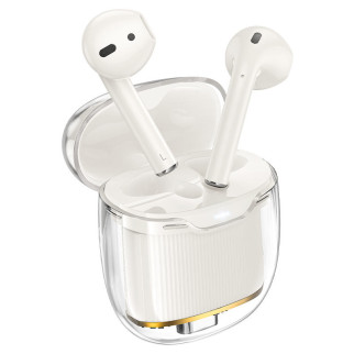 Бездротові TWS навушники Hoco EW52 Lilly Milky White - Інтернет-магазин спільних покупок ToGether