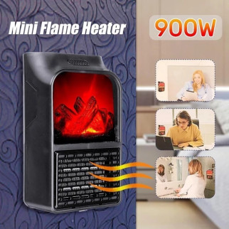 Портативний нагрівач з пультом Flame Heater (500 Вт)  (дропшиппінг) - Інтернет-магазин спільних покупок ToGether
