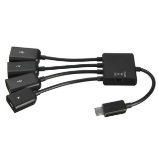 Хаб USB OTG micro 4 порти  (дропшиппінг) - Інтернет-магазин спільних покупок ToGether