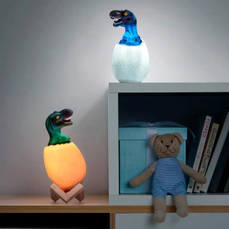 Дитячий світильник SUNROZ 3D Dinosaur Lamp "Динозаврик у яйці" з пультом ДК  (дропшиппінг) - Інтернет-магазин спільних покупок ToGether