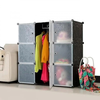 Складана шафа Storage Cube Cabinet для одягу на 2 розділи  (дропшиппінг) - Інтернет-магазин спільних покупок ToGether