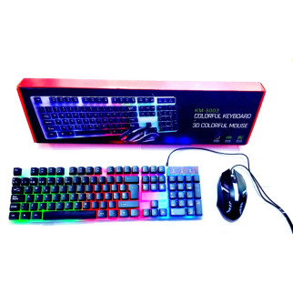 Клавіатура з мишкою дротові RGB KM-5003  (дропшиппінг) - Інтернет-магазин спільних покупок ToGether