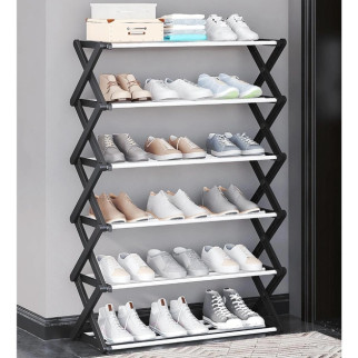 Складана полиця для взуття Shoe Rack 6 секцій (RD-9002)  (дропшиппінг) - Інтернет-магазин спільних покупок ToGether