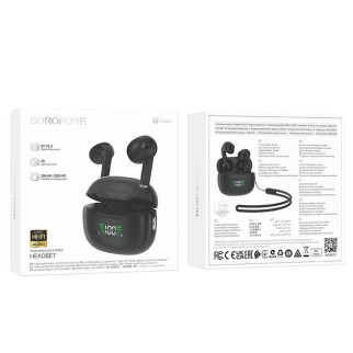 Гарнітура Double з кейсом Bluetooth Borofone BW40 Gratified  (дропшиппінг) - Інтернет-магазин спільних покупок ToGether