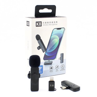 Портативний бездротовий петличний мікрофон K8-IP AND-1  (дропшиппінг) - Інтернет-магазин спільних покупок ToGether