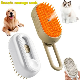 Паровий електричний гребінець для вичісування шерсті кішок і собак 3в1 Steamy Brush  (дропшиппінг) - Інтернет-магазин спільних покупок ToGether
