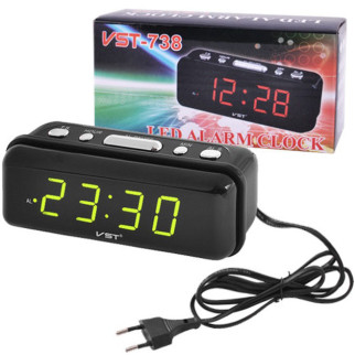 Годинник VST-738-2 настільний будильник світлі зелені цифри, електронні настільні цифрові, що світяться - Інтернет-магазин спільних покупок ToGether