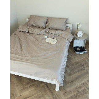 Постільна білизна двоспальне Dushka Home Сатин Люкс 20905 180х215 см світло-сірий - Інтернет-магазин спільних покупок ToGether