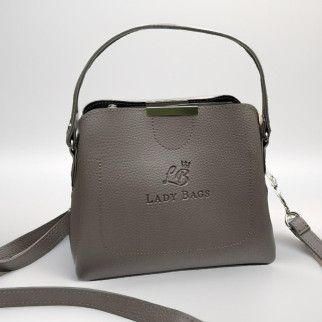 Стильна сумка жіноча через плече крос боді колір капучино маленька сумочка шкіряна 24х20х10 см - Інтернет-магазин спільних покупок ToGether
