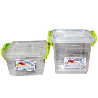Контейнер харчовий квадратний 0,4л (60шт/уп) Minibox AL-PLASTIK - Інтернет-магазин спільних покупок ToGether