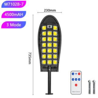 Вуличний ліхтар на стовп із сонячною панеллю W7102B-7  (дропшиппінг) - Інтернет-магазин спільних покупок ToGether