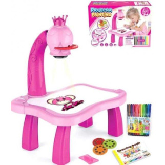 Дитячий стіл проектор для малювання з підсвічуванням, рожевий  (дропшиппінг) - Інтернет-магазин спільних покупок ToGether