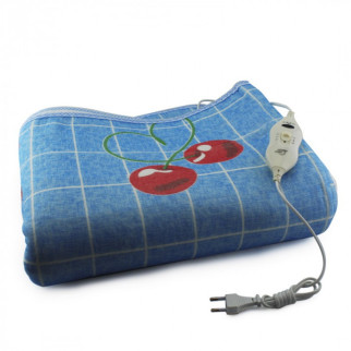 Електропростирадло із сумкою electric blanket 150*180 blue cherry  (дропшиппінг) - Інтернет-магазин спільних покупок ToGether