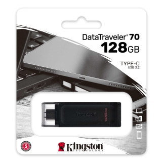 Flash Kingston USB 3.2 DT 70 128GB Type-C (DT70/128GB) - Інтернет-магазин спільних покупок ToGether