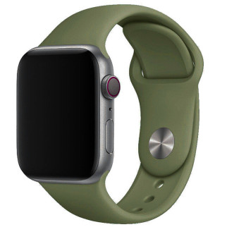 Силіконовий ремінець для Apple Watch Sport Band 38 / 40 / 41 (S/M & M/L) 3pcs Зелений / Olive - Інтернет-магазин спільних покупок ToGether