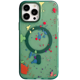 Чохол TPU+PC Flush with MagSafe для Apple iPhone 14 Pro (6.1") Dark green - Інтернет-магазин спільних покупок ToGether